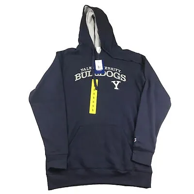 Champion Yale University Bulldogs Hoodie Mens Small Blue Hooded Sweatshirt NWT • $34.06