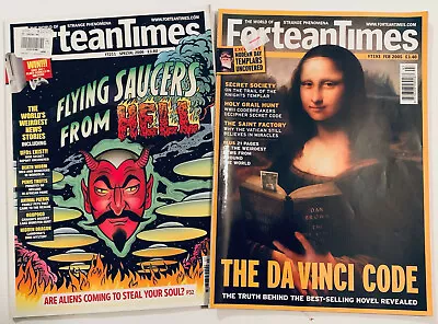 FORTEAN TIMES MAGAZINES X 2  #193 (2005) And 211 (2006) -UFOs KNIGHTS TEMPLAR + • $9