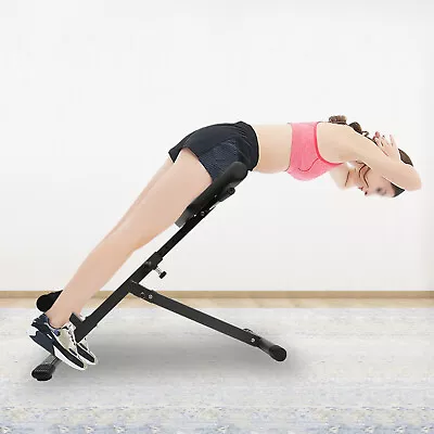 Roman Chair Back Hyperextension Bench Machine Adjustable Back Exercise Strength • $88