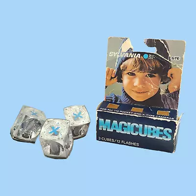 Sylvania Magic Cubes Blue Dot MAGICUBES Pack Of 3 Cubes = 12 Camera Flashes • $10