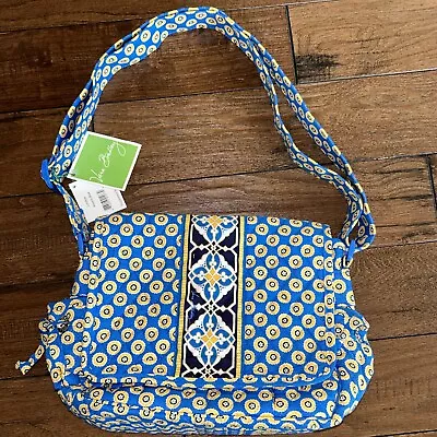 NWT Vera Bradley Riviera Blue Lindsay Lindsey Shoulder Or Crossbody Bag NWT • $24.99