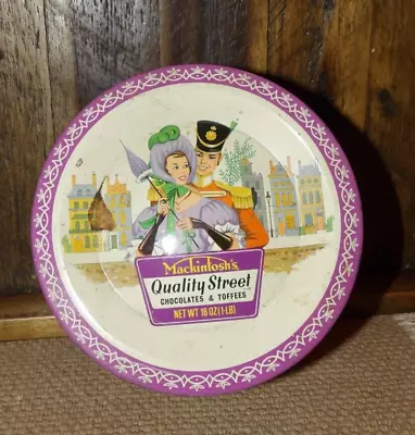 Vintage Mackintosh’s Quality Street Chocolates & Toffees Candy Tin UK England • $8.50