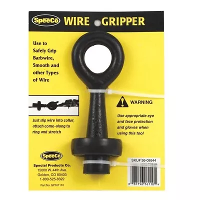 NEW Speeco S16111000 CABLE FENCE BARB Wire Gripper BLACK Free Shipping! • $22.89