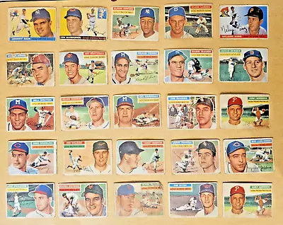 1955 Bowman / 1956 Topps Baseball Card Junk Lot (25) • $5