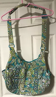 Retired Vera Bradley Cargo Sling Crossbody Peacock Turquoise • $13