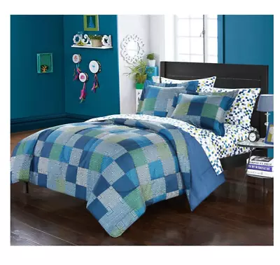 New Block Minecraft Style Twin Size Comforter Set Bedding Bed In A Bag Sheets • $54.98