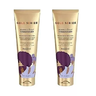 Pantene Gold Series Hair Conditioner For Curly Hair Moisturises 250ml Pack Of 2 • £9.99