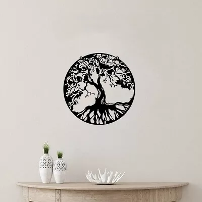 Tree Of Life Metal Wall Sign Family Love Stencil Laser Cut Metal Decorative • $70.90