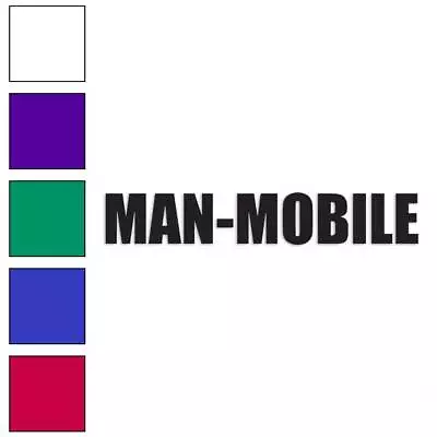 Man Mobile Vinyl Decal Sticker Multiple Colors & Sizes #1809 • $4.95