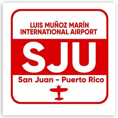 £1.46 • Buy Gift Sticker : Puerto Rico Luis M. Marín Airport San Juan SJU Travel Airline