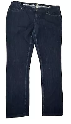 Mudd Jeans Womens Juniors Size 15 Denim Pants Ladies Dark Blue • $15