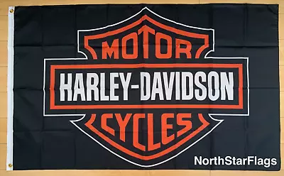 Harley Davidson 3x5 Ft Flag Banner Car Garage Motorcycles  • $13.47