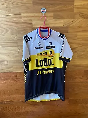 Pro Cycling Jersey 2016 Team LOTTO JUMBO SANTINI BIANCHI Size XL • $17