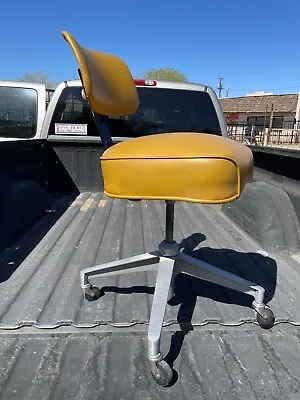 Vintage 1970s Steel Case Swivel Office Executive Desk Chair MCM Industrial • $300