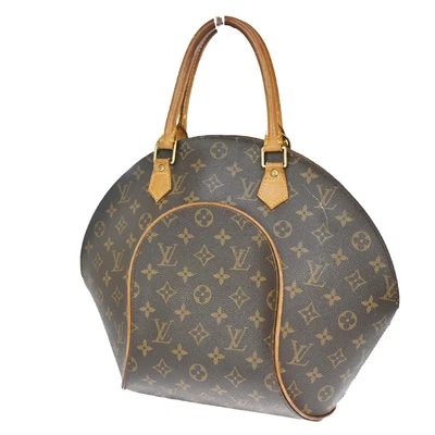 £282.30 • Buy LOUIS VUITTON LV Logos Ellipse MM Hand Bag Monogram Leather Brown M51126 34JH560