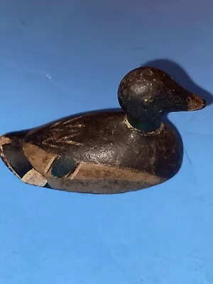 Very Old  Miniature Painted  Iron  Duck Nice Duck Collectible • $12