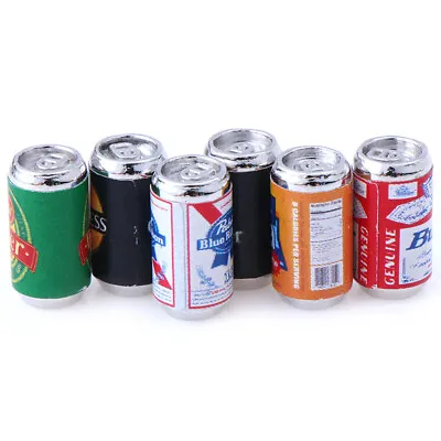 6pcs/Set Bottle Beer Miniatures For 1:12 Dollhouse Miniature Kids Play C-ca • $2.45