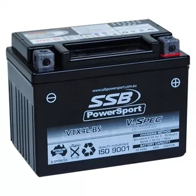 SSB 12V AGM 105 CCA Battery 1.5 Kg For Kawasaki KR250 KR-1S 1990 To 1992 • $61.04