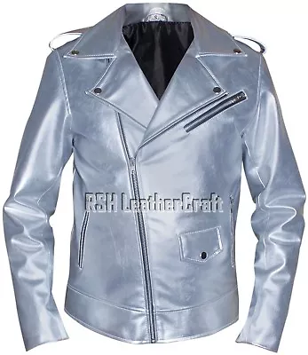 $99.95 • Buy X Men Apocalypse Evan Peters Quick Silver Biker Faux Leather Jacket
