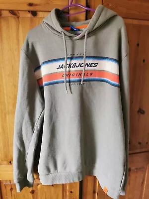 Jack & Jones Khaki Hoodie Large • £8