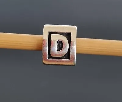 $36 • Buy Pandora Alphabet Block Letter D  - Delta Initial Silver Charm Free Post
