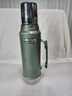 Stanley Aladdin Green Vacuum Bottle Thermos A-944DH- 1 Quart Made In USA Vintage • $16