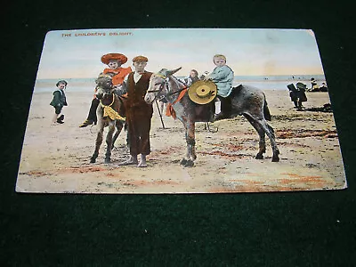 £4.99 • Buy Vintage Postcard Children Beach Donkey Rides Social History Worsnop Forum Series
