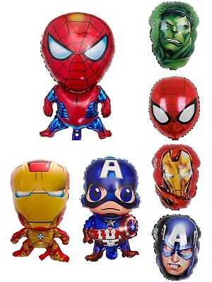 MARVEL Avengers Superhero Spider Man Iron Man Captain America Hulk Foil Balloon • £2.49