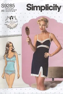 Simplicity Sewing Pattern 9285 Camisole Slip Knickers By Gertie Size 6-14 14-22 • £14.95