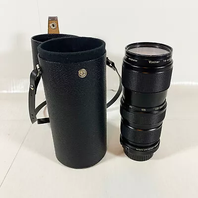 Vivitar 75-205mm F/3.8 Zoom Lens 58MM Close Focusing Auto Zoom With Case • $15.95