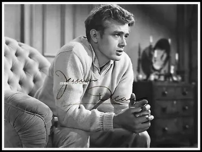 James Dean Autographed Cotton Canvas Image. Limited Edition (JD-300) X • £9.59