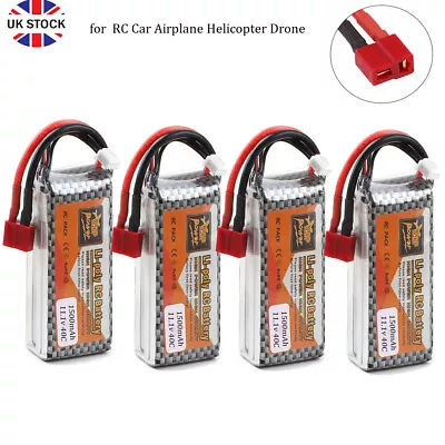 £21.84 • Buy 11.1V 1500mAh LiPo Battery 3S 40C Deans T Plug For RC Car Airplane Helicopter