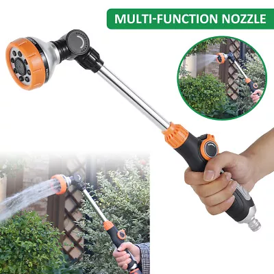 High Pressure Water Spray Gun Metal Nozzle Car Garden Lawn Wash Hose Pipe • £7.38