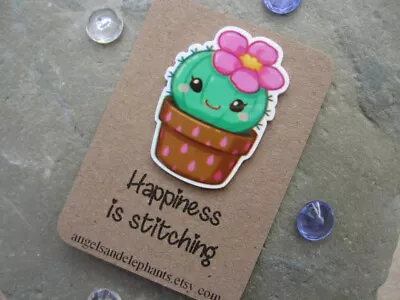 Needle Minder Magnetic Cactus Embroidery Needle Keeper Sewing Needleminder • £3.99