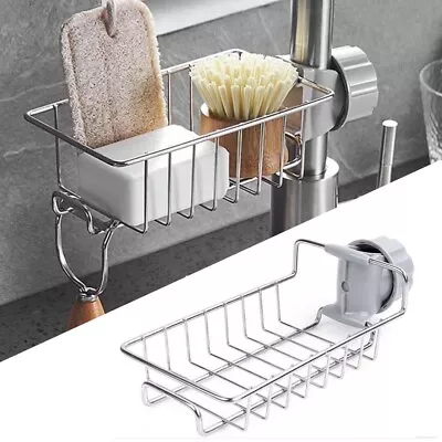 Caddy Tidy Holder Kitchen Sink Organizer Drainer Hook Soap Sponge Racks Storage • $14.99