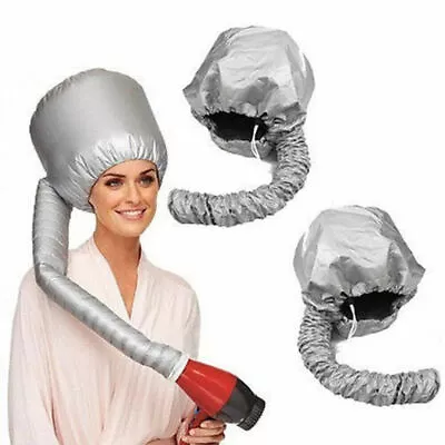 Bonnet Hair Drying Cap Hat Hood Soft Womens Blow Dryer Hairdressing Tool Home • $22.61