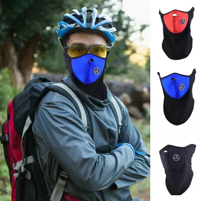 Balaclava Mask Fleece Neck Warmer Bandana Motocycle Windproof Ski Cycling Scarf • $3.99