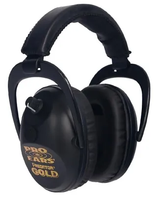 Pro Ears Predator Gold Electronic Muff 26 DB Over The Head Black-Gold - GSP300B • $259.99