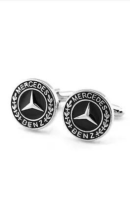 4-PC Mercedes Benz Cuff Shirt Cufflinks Gorgeous Gift In Gift Bag • $32