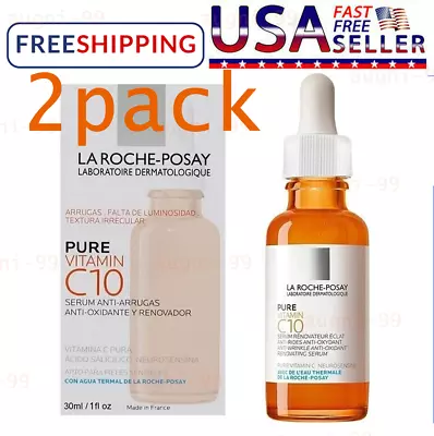 La Roche-Posay Pure Vitamin C10 Face Serum As Shown 2Pack • $30.55