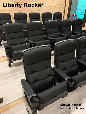 10 NEW MOVIE CINEMA Seats Rocking Home Theater Seating Rocker Made In The USA • $4139