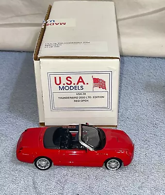 1/43 Motor City MODELS USA-38 Red Open THUNDERBIRD 2000 Limited Edition 25/600 • $299.99