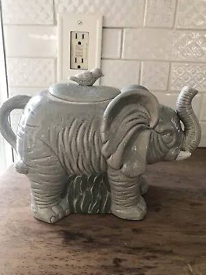 Vintage Ceramic Elephant Teapot With Lid • $45.60