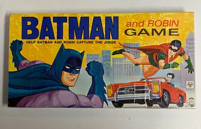 VINTAGE - BATMAN ROBIN Board Game - Hasbro 1965 - Red Board • $250