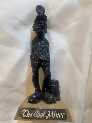 Vintage COAL MINER Statue Figurine 8 1/2” A76 • $12.57