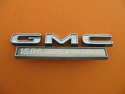 Gmc Pick Up Truck 1500 V Eight Emblem Logo Badge Sign Symbol Used Oem A8327 • $28.50