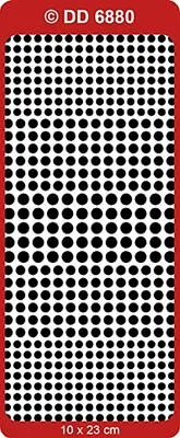 £1.10 • Buy DD6880: 4mm 5mm 6mm Small Dots Peel Off Stickers Card Making Black Silver White