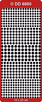 £1.15 • Buy DD6880: 4mm 5mm 6mm Small Dots Peel Off Stickers Card Making Black Silver White