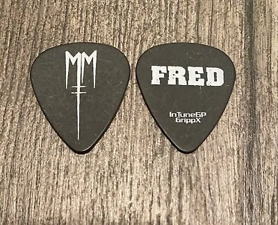 MARILYN MANSON - Fred Sablan 2012 Tour Issued Guitar Pick Cruel Black & White • $10