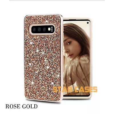 For Samsung S22 21 Plus S20 Ultra S10e S8 9 Note 20 Diamond Sparkling Case Cover • $10.99